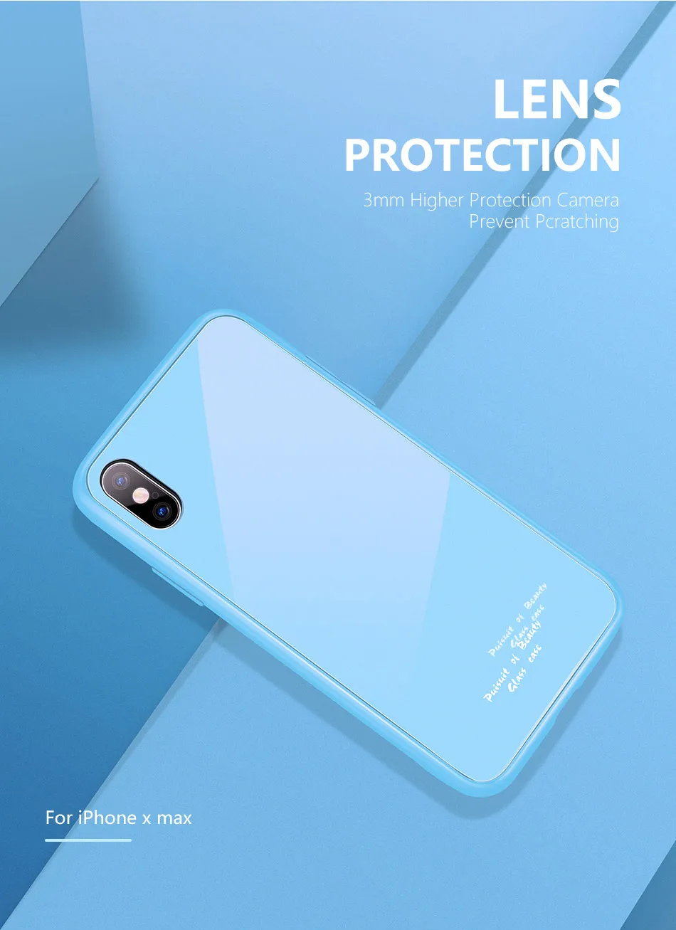 KISSCASE гладкая Макарон Стекло чехол для iPhone 11 Pro Max/11 Pro XR/XS Max/X 6 S/7/8 Plus Мягкий край Глянцевая задняя панель с эффектом потертости Fundas