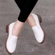 Нескользящая обувь; женские лоферы; однотонные туфли на плоской подошве; женская дышащая обувь на квадратном каблуке; повседневная обувь; женские кроссовки