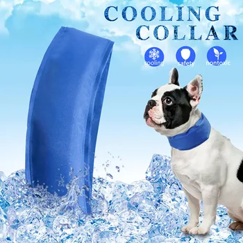 

Dog Cooling Collar Bandana Scarf Pets Bulldog Summer Sunstroke Cool Neck Wrap K888