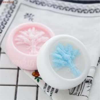 

Round Soap Making Tool Lavender Flower Layered Handmade Soap Silicone Mold Round Silicone Soap Mold Fondant Cake Chocolate Mold