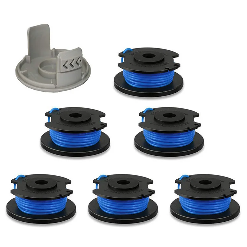 String Trimmer Spool Replacement for Ryobi One Plus AC14RL3A 18V 24V 40V 11Ft 0.065 inch Auto Feed Cordless Eater Spools Line wi |