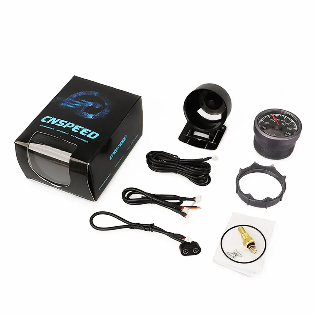 

CNSPEED 2.5"/60mm 7 Colors Backlight Pointer Auto Car Water Temp Gauge Meter Temperature Meter Car Gauge 40~140 Celsius