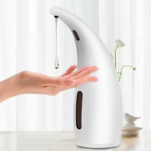 Behogar 300ml Waterproof Infrared Sensing Automatic Soap Lotion Shower Gel Shampoo Dispenser Machine for Home Bathroom Kitchen