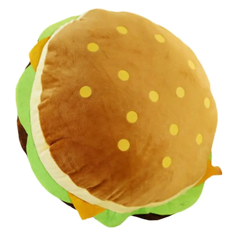 Флокированная подушка "гамбургер" плюшевая игрушка-подушка мультяшная кукла гамбургер Подушка Мягкая диванная подушка мультяшная подушка