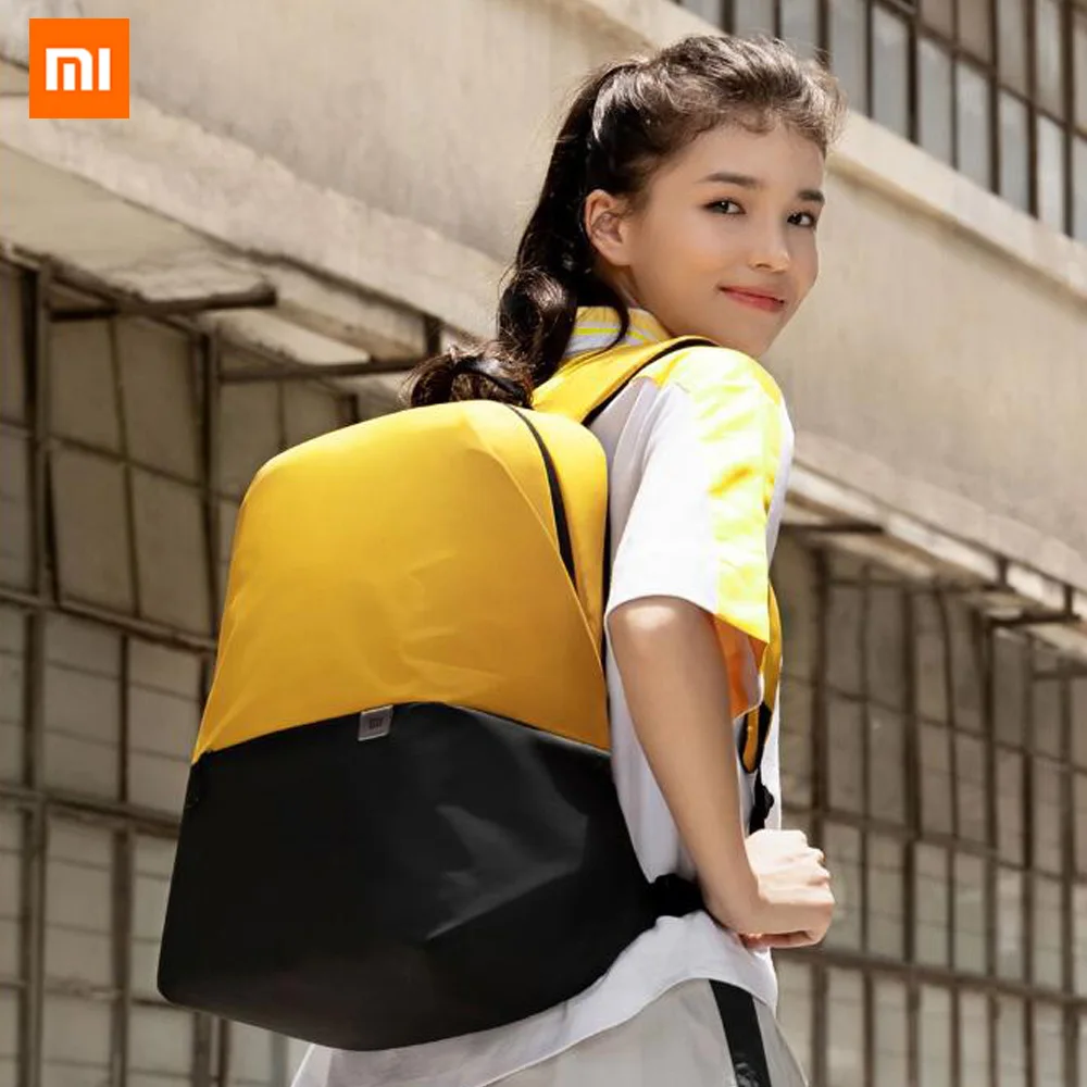 Оригинальный Простой повседневный рюкзак Xiaomi 20 л большая емкость 450 г