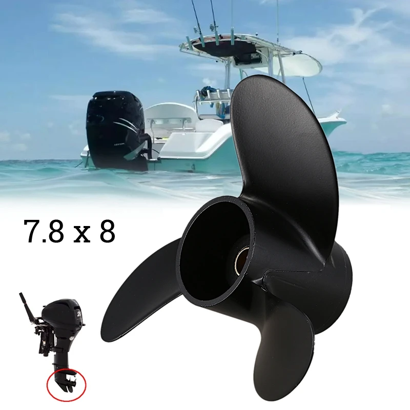 Aluminum Outboard Propeller 7.8X8 for Tohatsu Nissan Mercury 4-6Hp 3R1W64516-0
