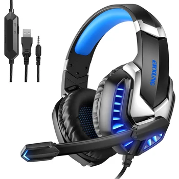 

Wired Headphones With Microphone Light Gaming Headsets For A Mobile Phone Deep Bass Auriculares Con Cable For PS4,PC New Xbox