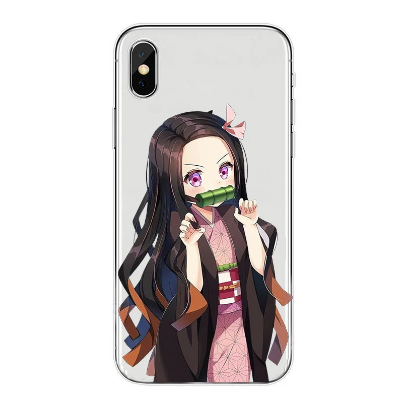 Kamado Nezuko Kimetsu no Yaiba Demon Slayer прозрачный мягкий чехол для iphone 8 7 6 plus 5 X XS XR MAX 11 11PRO 11MAX coque shell - Цвет: 7466