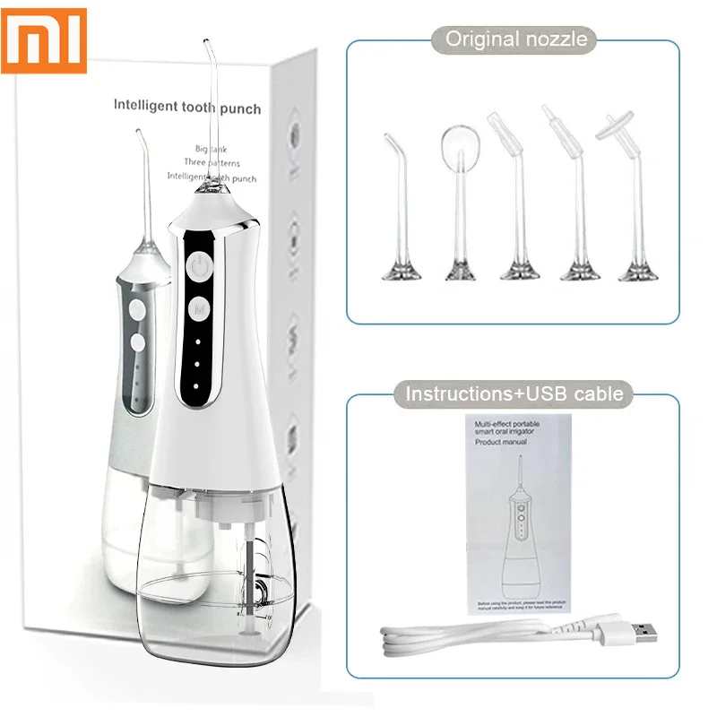 Портативный ирригатор для полости рта Xiaomi с зарядкой от USB водой