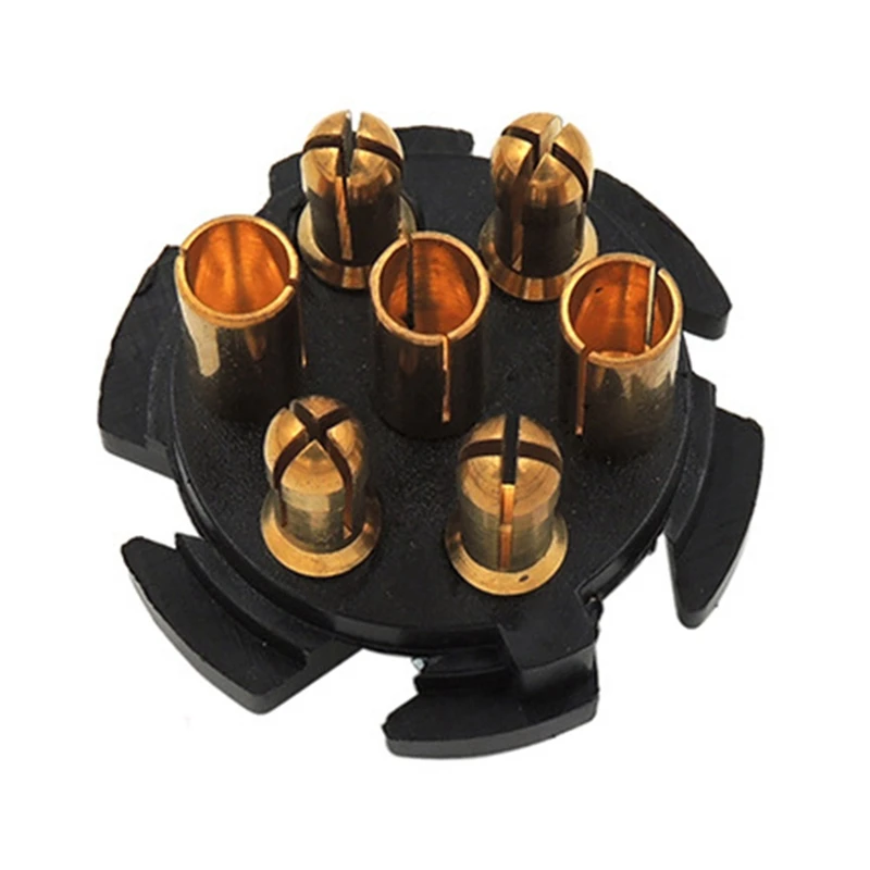 12V 7Pin прицеп вилка круглый проводки огни буксировочный трос металлический караван Грузовик Лодка розетку алюминиевый сплав вилка грузовик с прицепом буксировочный трос