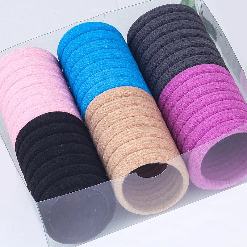 40pcs Head Rope Hair Band Rubber Band Female Tie Head High Elasticity ...
