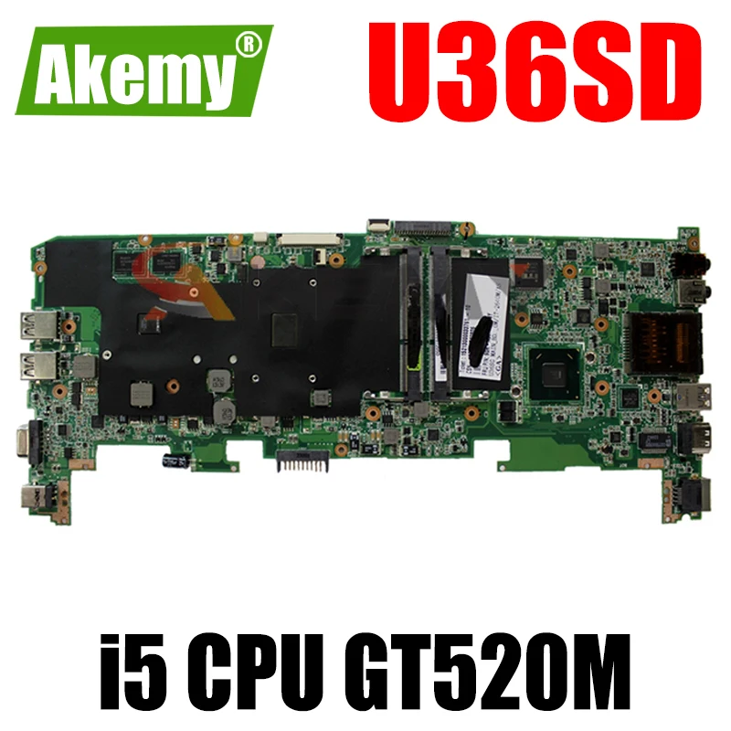U36SD i5 Серии Процессор процессор для ASUS U36S U36SG U44SG материнская плата ноутбука REV 2 1
