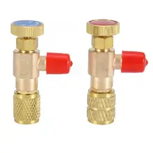 Aire Acondicionado 2 шт предохранительный клапан для жидкости R410A R22 кондиционер хладагент 1/" Предохранительный адаптер