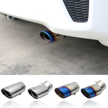 

Stainless Steel Exhaust Tip Pipe Muffler Car Styling Exhaust System Tip Modified Car Tail For Hyundai i30 I40 Ix35 Accessories
