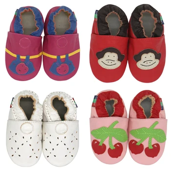 Carozoo New Sheepskin Leather Soft Sole Baby Shoes Toddler Slippers Up To 4 Years Newborn 1