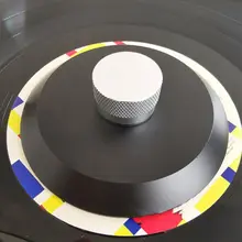 Прочная сталь LP Виниловые проигрыватели Дисковый стабилизатор Анти шок запись веса/зажим