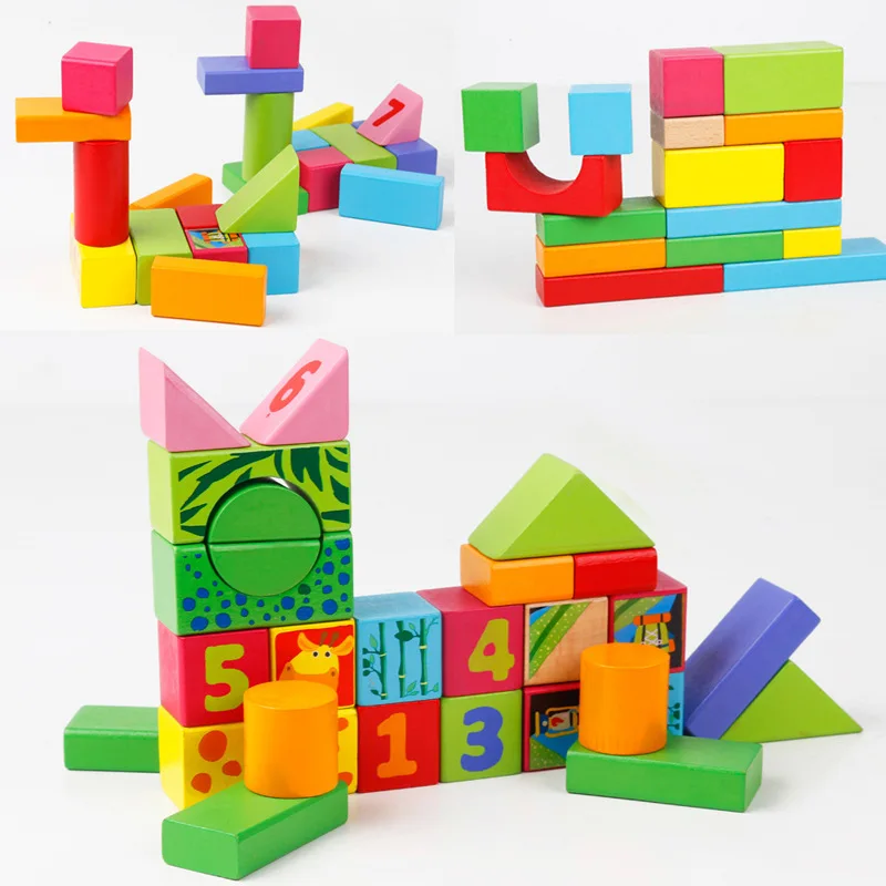 

A Touch of Fun 12 Chinese Zodiac Building Blocks Stamp Building Blocks 1-2-3-6 a Year of Age Baby Educational Early Childhood To