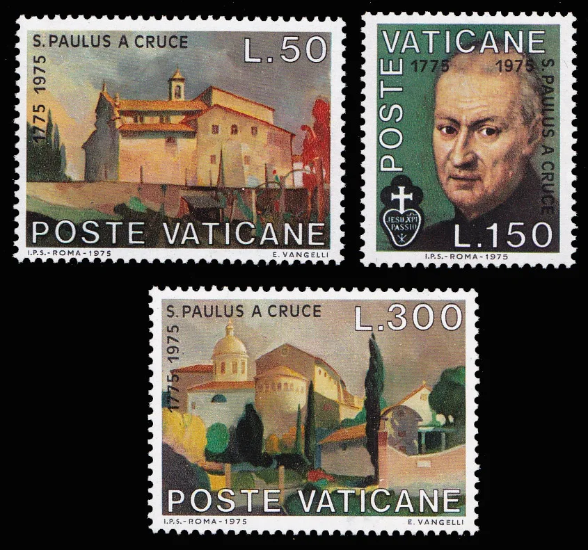 

3Pcs/Set New Vatican Post Stamp 1975 St.Paul's Cathedral Stamps MNH