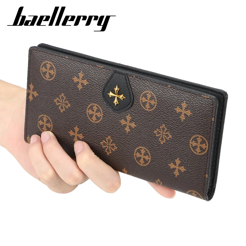 Baellerry модные кожаные мужские и женские длинные кошельки Дамский Тонкий кошелек
