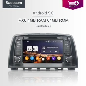 

720P 8" DSP 2 din PX6 Android 9.0 4GB+64GB 8core Car DVD Player For MAZDA 6 2012 2013 2014 GPS Glonass IPS autoradio Bluetooth