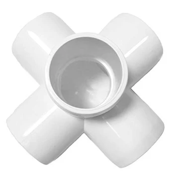 

American Standard 3/4 Inch PVC Five-Way Accessories DIY Furniture Grade Five-Way Accessories(10 Pcs)