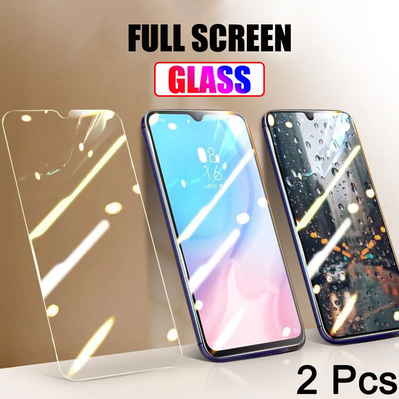2 шт. закаленное стекло для Xiaomi Mi A3 A2 A1 Lite защита экрана взрывозащищенное пленка |