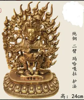 

001138China Tibet Bronze Vajrapani Mahakala Buddha Statue