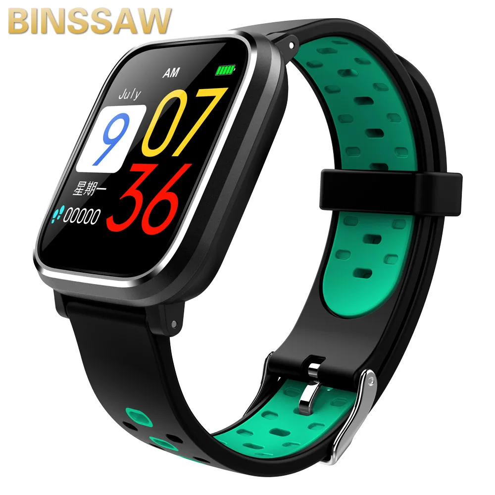 BINSSAW Q58 Smart wristband color screen UI with measuring pressure pulse meter watch support pedometer sleep monitor sport band BINSSAW Q58 Smart wristband color screen UI with measuring pressure pulse meter watch support pedometer sleep monitor sport band
