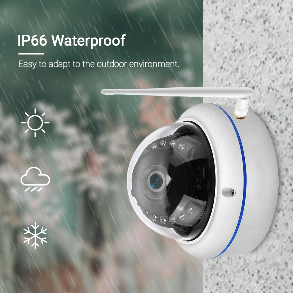 Hamrolte Yoosee Wifi камера HD 1080P Проводная Беспроводная ONVIF ip-камера Nightision Антивандальная уличная Wifi камера