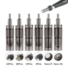 10 шт. 9/12/36/42/Nano микроиглы Dr. Pen A7 модель замена картриджа в одном пакете