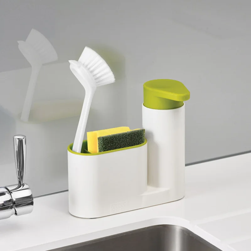 

Kitchen Stoarge Rack for Cleaning Rack Washing Sponge Brush Sink Detergent Soap Dispenser Bottle Sink Organizer Gadgets Stands