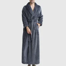Wenyujh мужские пижамы Confrot халат мягкий абсорбирующий легкий длинный кимоно фланелевый банный халат мужской коралл, овечья шерсть, халат для ванной купания