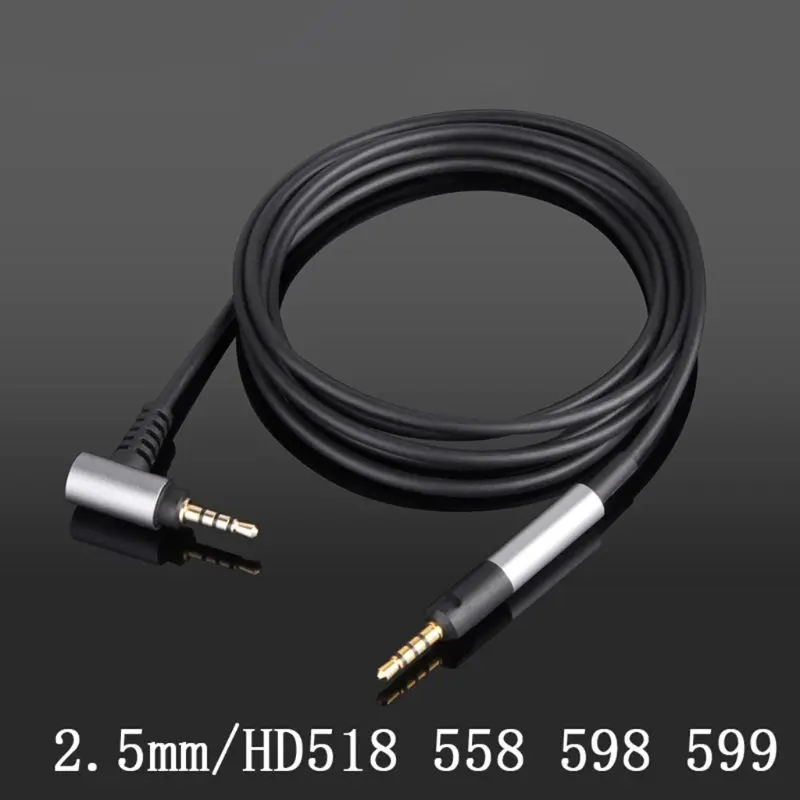 4 4mm 2 5mmAudio Cable For Sennheise HD595 558 518 598 HD599 569 579 headphon K92F