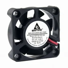 Ventilateur de radiateur de refroidissement, 2 pièces, 4010 4cm 40mm 40x40x10mm 4010s 2 broches 12V DC