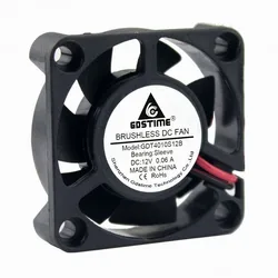 Ventilateur de radiateur de refroidissement, 2 pièces, 4010 4cm 40mm 40x40x10mm 4010s 2 broches 12V DC 