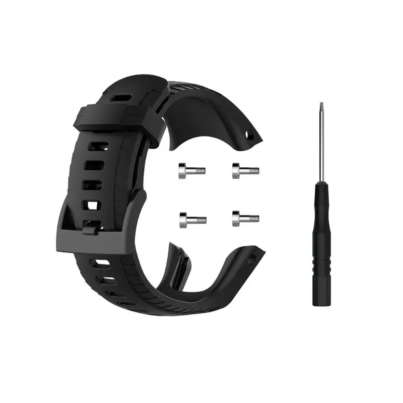 Watch with silicone strap fitness strap for Suunto 5 adjustable strap strap U50D for smart watch