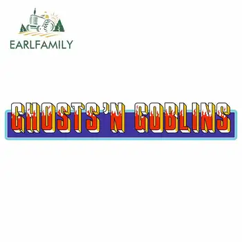 

EARLFAMILY 13cm x 2.2cm for Ghosts'N Goblins Vinyl Car Sticker Custom Printing Laptop Windshield Occlusion Scratch Decals