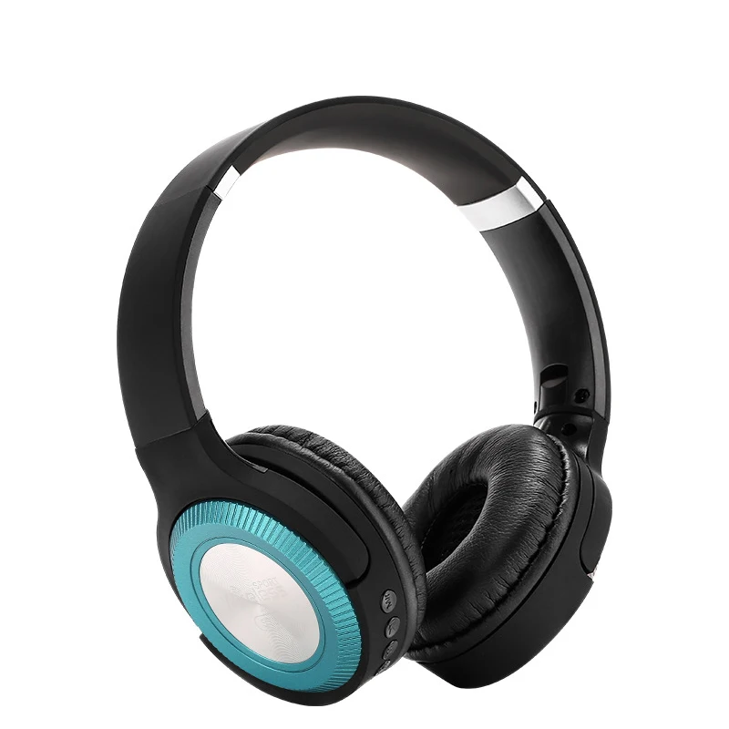 Беспроводная Bluetooth гарнитура шумоподавление водонепроницаемый IPX4 складная карта MP3 радио Спортивная гарнитура - Цвет: Зеленый