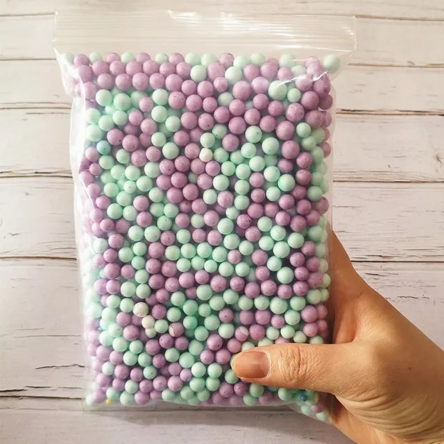 13g/bag Mini Colored Slime Beads Polystyrene Foam Slime Balls DIY Rainbow  Foam Beads - AliExpress