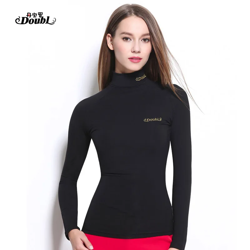 Women's Long Sleeve Black Turn-down Collar Slim Suit Adult Thick Ladies Latin Practice Dance Clothes Dance Wear Top Comfortable