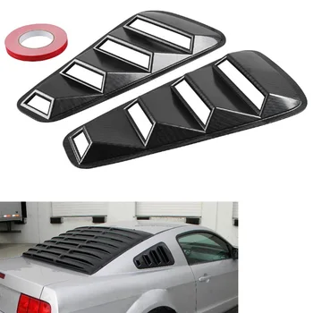 

Pair 1/4 Quarter Side Window Louvers Scoop Cover Vent For Ford Mustang 2005 2006 2007 2008 2009 2010 2011 2012 2013 2014