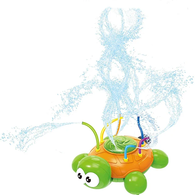Hot Selling Outdoor Water Spray Sprinkler Turtle Toy with Wiggle Tubes Splashing Fun for Kids Summer LBV 4
