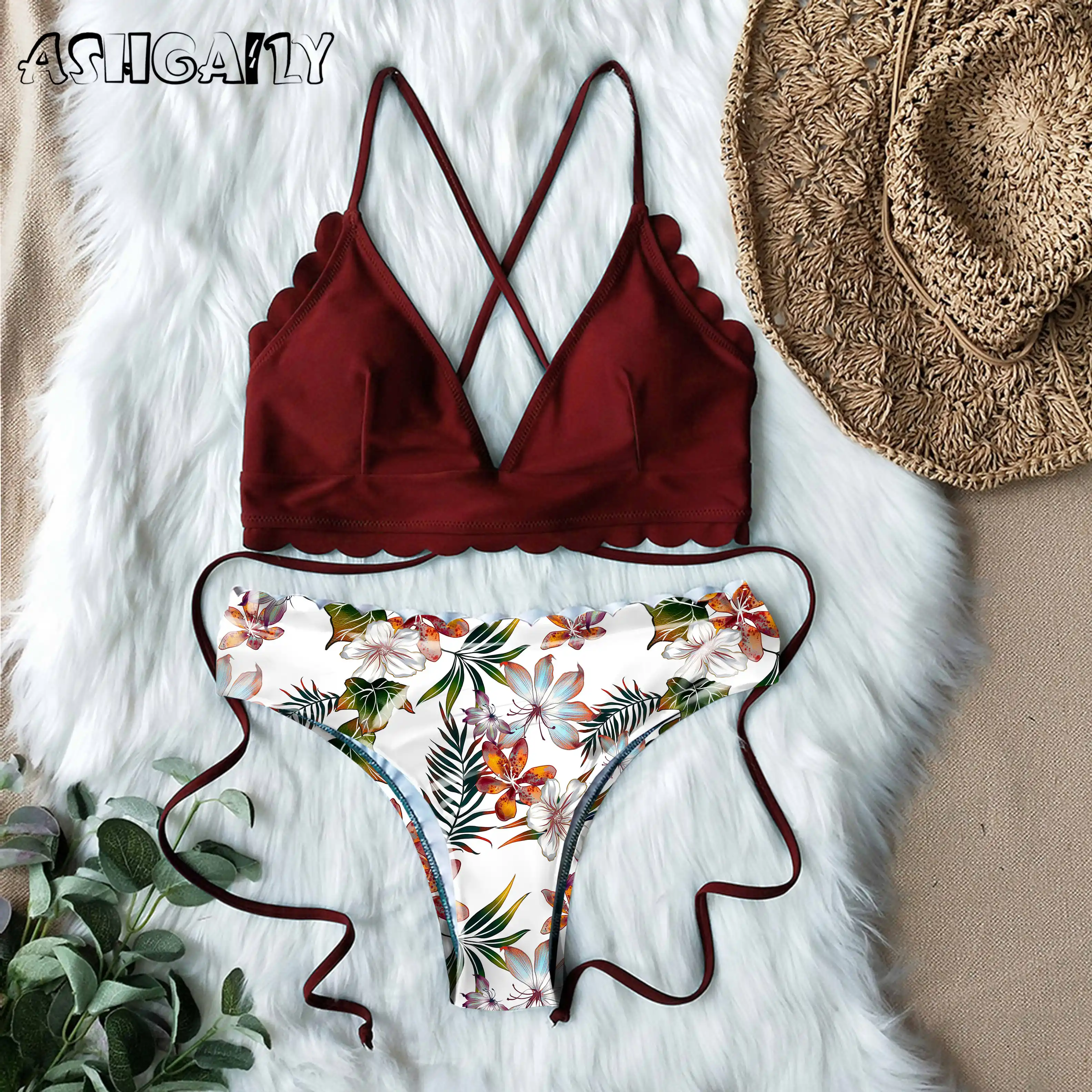 printed bikini set