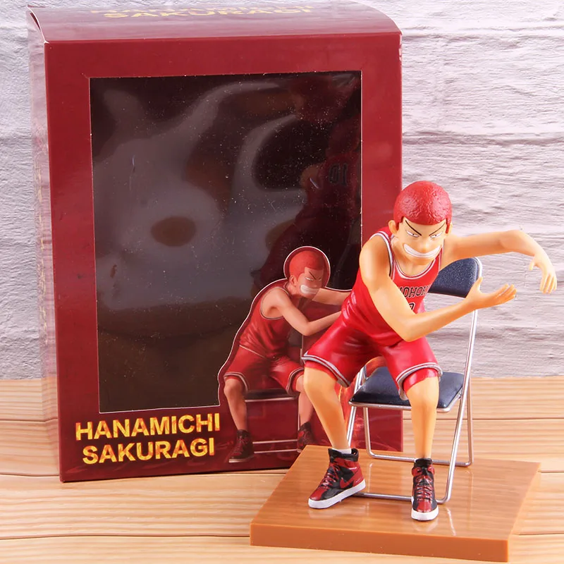 Slam Dunk Shohoku Hanamichi Sakuragi Anzai Sensei Slamdunk ПВХ Slam Dunk фигурка Коллекционная модель игрушки для мальчиков подарок - Цвет: A with colorful box