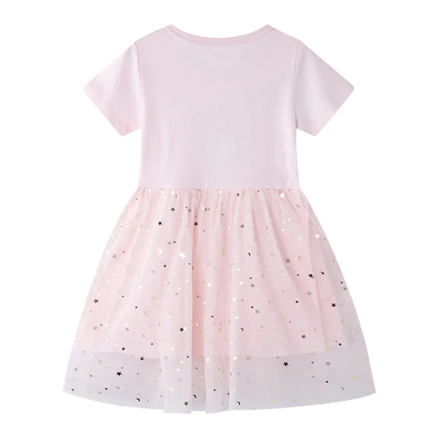Lovey Rabbit New Girls Princess Tutu Dresses for Summer Clothes Soft Children Cotton Dress Toddler Glittery Party Dress (2)