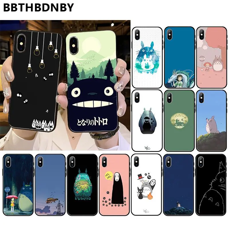 For iphoen11 Totoro Printing Drawing Phone Case cover Shell for iPhone 11 pro XS MAX 8 7 6 6S Plus X 5 5S SE XR case | Мобильные