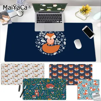 

MaiYaCa Hot Sales Animal More Cute Fox DIY Design Pattern Game mousepad Free Shipping Large Mouse Pad Keyboards Mat