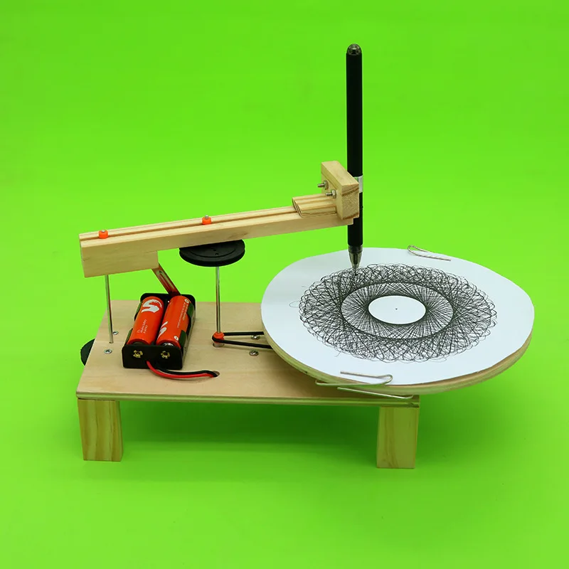

DIY Science And Technology Small Model Small Invention Electric Drawing Machine Children Handmade Assembled Material for Making