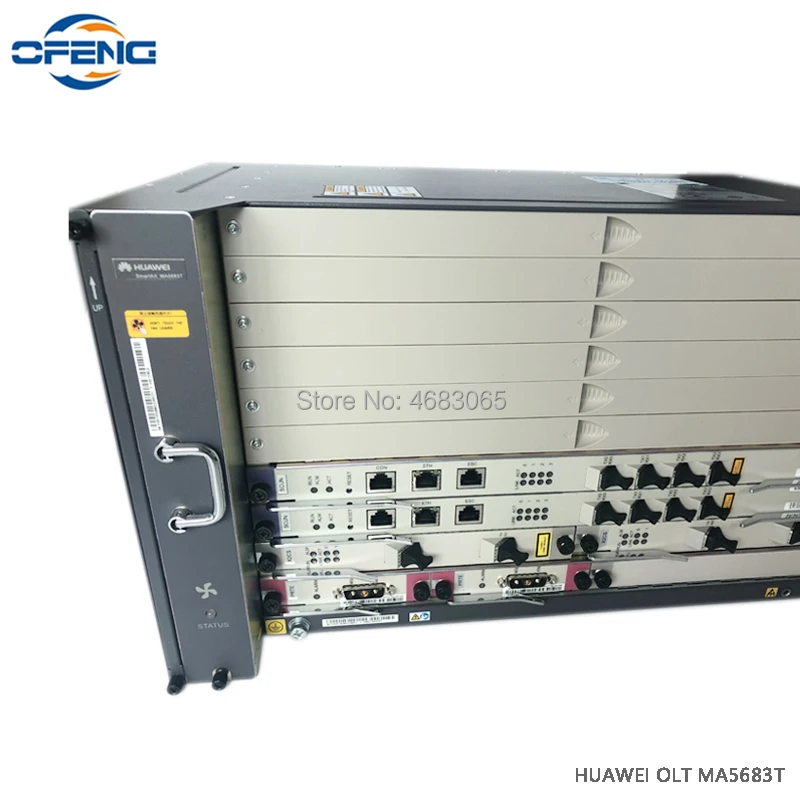 Huawei MA5683T 1G Fttb/Fttc/Ftth GPON EPON OLT + 2xSCUN + 2xPRTE + 2x GICF, Hua wei SmartAX MA5683T терминал de linha optica