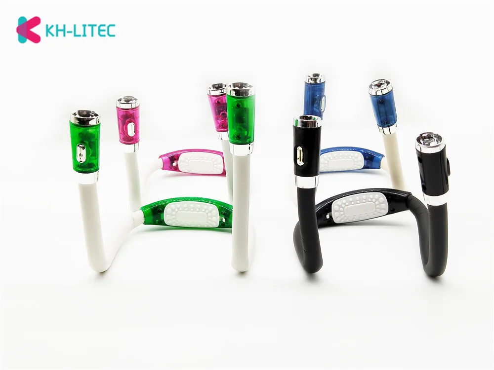  KHLITEC Convenient Flexible Handsfree Led Neck Hug light Book Reading Lamp Novelty Led Night Flash  - 32956619642